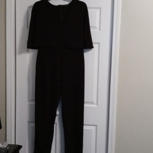 Black Cape Jumpsuit - Size 14